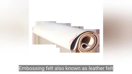 50% Lana 50% Sintético Fieltro de planchado y estampado con aguja suave